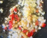 A picture of step 1 of Vegan Kimchi Fried Rice.
