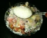 A picture of step 3 of Creamy Pasta Fruit Salad.