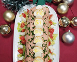 Foto del paso 12 de la receta: Pionono con pollo y rollitos de queso con piña y almendras
