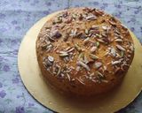 A picture of step 9 of Alphonso mango sooji dry fruits cake.