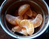 A picture of step 1 of Orange ginger cocktail.