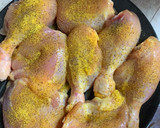 Foto del paso 1 de la receta: Pollo a la pimienta-limón con espagueti al cilantro y guarnición