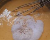 A picture of step 1 of Besan dhokla / khaman dhokla.
