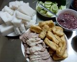 Hình bước làm 6 của món Bún Đậu Mắm Tôm Đơn Giản