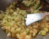 A picture of step 4 of Raw Papaya curry.