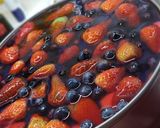 Babapiskótás gyümölcstorta recept fázis 4 fotója