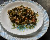 A picture of step 5 of Leafy green (fresh green methi bhaji).