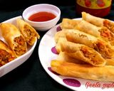 क्रिस्पी स्प्रिंग रोल्स (crispy spring roll recipe in Hindi) रेसिपी चरण 13 फोटो