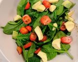 A picture of step 3 of ASH Salad (avacado,halloumi,sweetpotato).