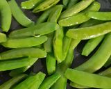 รูปขั้นตอนการทำที่ 1 ของ "ถั่วหวานผัดเนย" Stir Fried Sugar Snap Pea with butter🧀