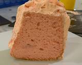 Rose Chiffon cake with Strawberry jam buttercream langkah memasak 9 foto