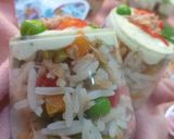 صورة لخطوة 2 من وصفة سلطة ارز صيفية 😋😋