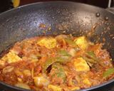 A picture of step 4 of Kadhai Paneer.