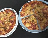 A picture of step 3 of Homemade Salami & Cheese Pizza.