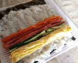 Foto langkah ke 2 dari resep Kimbab sushi.