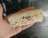 A picture of step 4 of Chicken Alfredo Bread.