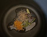 A picture of step 3 of Ladyfingers curry (bhindani kadhi).