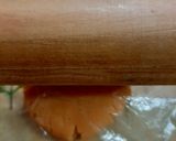 A picture of step 2 of Burfi in rakhi shapes.