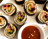 A picture of step 6 of Foxtail Millet Veg. Sushi Rolls - Fusion style.