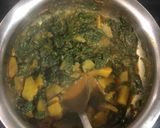A picture of step 3 of Pumpkin with spinach.