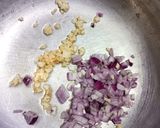 A picture of step 2 of Manchow Soup.