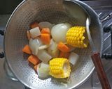 รูปขั้นตอนการทำที่ 4 ของ ข้าวต้มไก่สับใส่เห็ดชิเมจิ