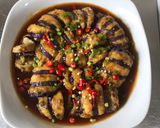 Foto langkah ke 5 dari resep "Terong Bungkus Tahu Siram Saus".