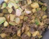 Foto del paso 2 de la receta: Timbal de aguacate, berenjena, mango y más cositas - Una delicia