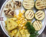 A picture of step 5 of Grilled veggies and paneer salad.