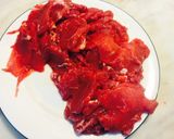 Hình bước làm 1 của món Cơm trộn thịt bò xào