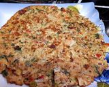 A picture of step 3 of Chicken vegi creamy Omelet.