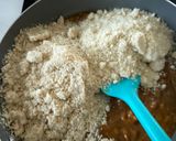 A picture of step 2 of Sesame, almond and peanut butter squares.