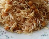 A picture of step 5 of Chana Mint pulao.