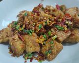 Foto langkah ke 4 dari resep Tempe goreng cabe garam.