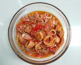 Foto langkah ke 5 dari resep Cumi masak pedas.