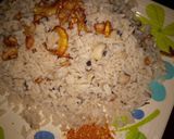 A picture of step 4 of Rice and beans(garau garau).