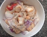 Hình bước làm 1 của món Pizza cồi mai
