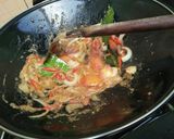 Foto langkah ke 3 dari resep Tumis Kangkung Terasi Jamur Tiram 🍄.