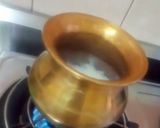 A picture of step 4 of King tender coconut brown rice sweet pongal.