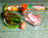 Foto del paso 1 de la receta: Hojaldre de bacon pimientos y queso