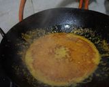 A picture of step 6 of Soya chaap korma.