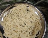 A picture of step 1 of Hot and sour noodle soup.