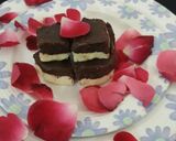 A picture of step 4 of Halwai style TWO LAYER CHOCOLATE BURFI.
