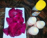 Foto langkah ke 1 dari resep Jus buah naga yakult.