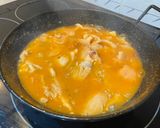 Foto del paso 10 de la receta: Setas de cultivo a ajillo con jamón y salsa con huevo poché