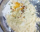 A picture of step 1 of Makki ki Roti.