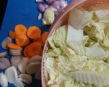 Foto langkah ke 1 dari resep Tumis sawi putih bakso.