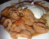 Kapros-gombás zúzapörkölt recept fázis 3 fotója