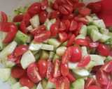 A picture of step 6 of Cucumber, Tomato, & Onion Salad.