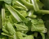 Hình bước làm 6 của món Gà hấp cải bẹ xanh
